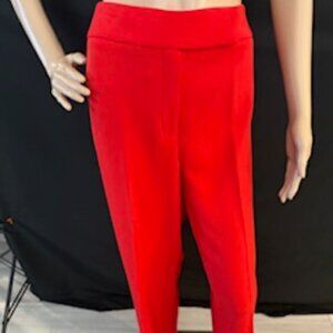 Preston & York Vibrant Red Stretch Crepe Pants (Size 16)
